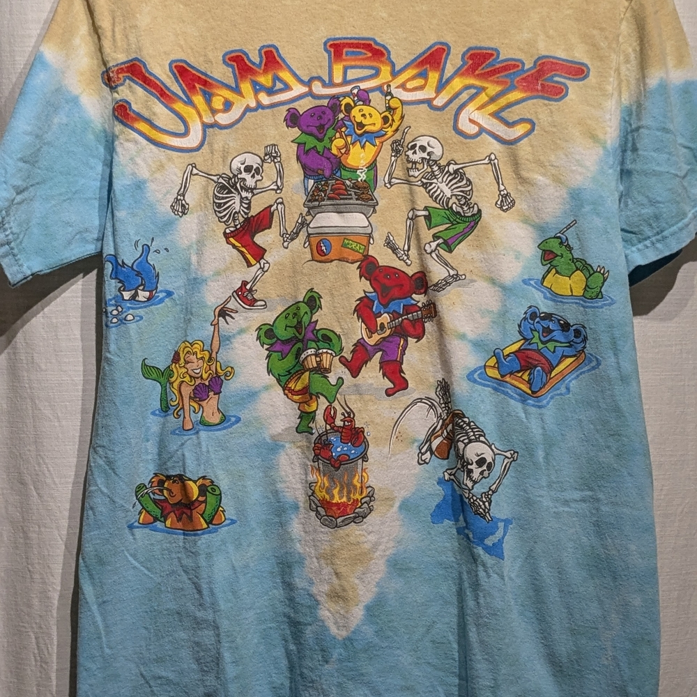 Liquid Blue Grateful Dead Tie-Dye T-Shirt Medium - Picture 3 of 13